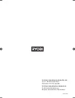 Preview for 10 page of Ryobi RBL3600J Original Instructions Manual