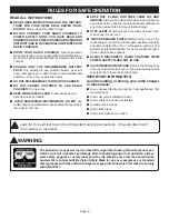 Preview for 6 page of Ryobi RC960 Operator'S Manual