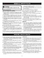 Preview for 6 page of Ryobi RCP254G Operator'S Manual