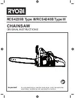 Preview for 1 page of Ryobi RCS4235B Type III Original Instruction