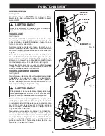 Предварительный просмотр 15 страницы Ryobi RE180PL (French) Manuel D'Utilisation