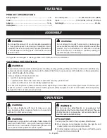 Preview for 6 page of Ryobi RE180PL1 Operator'S Manual