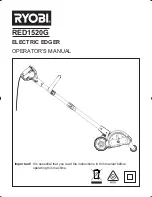 Preview for 1 page of Ryobi RED1520G Operator'S Manual