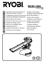 Preview for 1 page of Ryobi RESV-1200 Owner'S Operating Manual