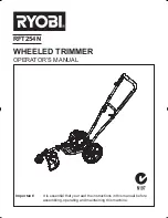 Ryobi RFT254N Operator'S Manual preview