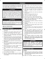 Preview for 2 page of Ryobi RFT254N Operator'S Manual