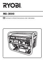 Preview for 1 page of Ryobi RG-3500 Owner'S Operating Manual