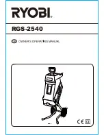 Preview for 1 page of Ryobi RGS-2540 Owner'S Operating Manual