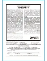 Preview for 8 page of Ryobi RGS-2540 Owner'S Operating Manual