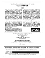 Preview for 15 page of Ryobi RHT2660DAG Operator'S Manual
