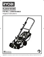 Предварительный просмотр 1 страницы Ryobi RLM4619SME Original Instructions Manual