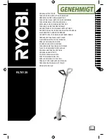 Preview for 1 page of Ryobi RLT4125 Original Instructions Manual