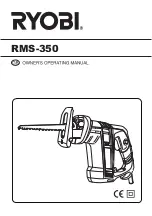 Preview for 1 page of Ryobi RMS-350 Owner'S Operating Manual