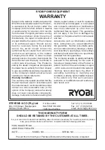 Preview for 8 page of Ryobi RMS-350 Owner'S Operating Manual