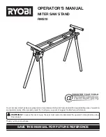 Предварительный просмотр 1 страницы Ryobi RMS10 Operator'S Manual