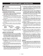Предварительный просмотр 3 страницы Ryobi RP4050 Operator'S Manual