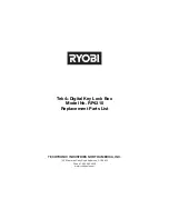 Ryobi RP4310 Replacement Parts List preview