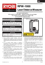 Preview for 1 page of Ryobi RPW-1000 Manual