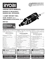 Preview for 1 page of Ryobi RRT100 Operator'S Manual