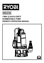 Предварительный просмотр 1 страницы Ryobi RSCD750 Owner'S Operating Manual