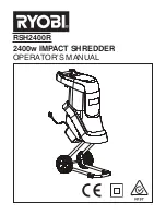 Preview for 1 page of Ryobi RSH2400R Operator'S Manual