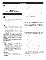 Preview for 2 page of Ryobi RSH2400R Operator'S Manual