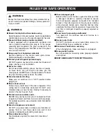 Preview for 3 page of Ryobi RT401W Operator'S Manual