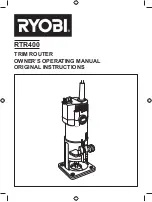 Preview for 1 page of Ryobi RTR400 Owner'S Operating Manual Original Instructions