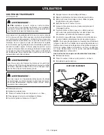 Предварительный просмотр 81 страницы Ryobi RTS08T Operator'S Manual