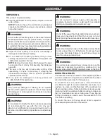 Preview for 15 page of Ryobi RTS10 Operator'S Manual