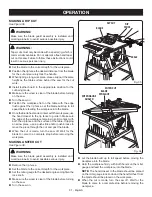 Preview for 31 page of Ryobi RTS10 Operator'S Manual