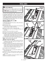 Preview for 72 page of Ryobi RTS10 Operator'S Manual