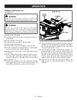 Preview for 37 page of Ryobi RTS12T Operator'S Manual