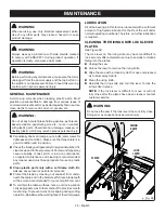 Предварительный просмотр 45 страницы Ryobi RTS12T Operator'S Manual