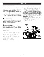 Предварительный просмотр 85 страницы Ryobi RTS12T Operator'S Manual