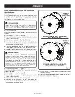 Preview for 109 page of Ryobi RTS12T Operator'S Manual