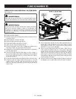 Preview for 127 page of Ryobi RTS12T Operator'S Manual