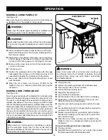 Предварительный просмотр 33 страницы Ryobi RTS21 Operator'S Manual