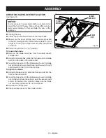 Preview for 20 page of Ryobi RTS22 Operator'S Manual