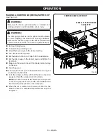 Preview for 36 page of Ryobi RTS22 Operator'S Manual