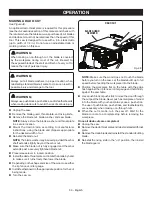 Preview for 39 page of Ryobi RTS22 Operator'S Manual