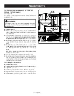 Preview for 43 page of Ryobi RTS22 Operator'S Manual