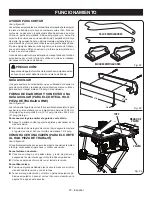 Preview for 115 page of Ryobi RTS22 Operator'S Manual