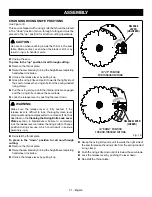 Предварительный просмотр 21 страницы Ryobi RTS23 Operator'S Manual