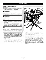 Предварительный просмотр 42 страницы Ryobi RTS23 Operator'S Manual