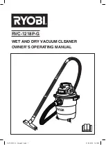 Предварительный просмотр 1 страницы Ryobi RVC-1218P-G Owner'S Operating Manual