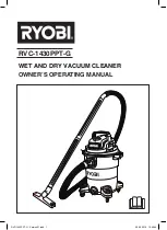 Ryobi RVC-1430PPT-G Owner'S Operating Manual preview