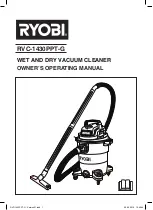 Ryobi RVC-1430PPT-G Owner'S Operating Manual предпросмотр