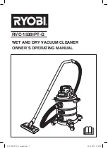 Ryobi RVC-1530IPT-G Owner'S Operating Manual предпросмотр