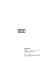 Preview for 9 page of Ryobi RWT2CL Original Instructions Manual